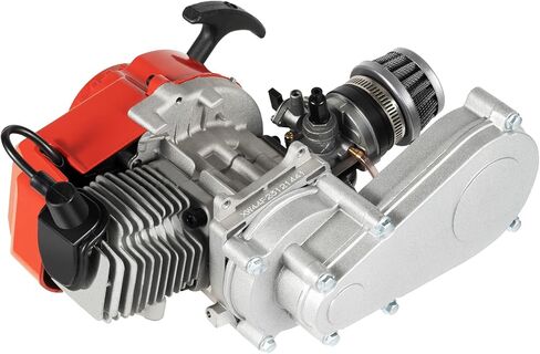 محرك محرك ثنائي الأشواط 49CC 50CC للدراجة الترابية الصغيرة ATV رباعية الدراجات النارية الصغيرة ودراجة الجيب 49CC ثنائي الأشواط محرك بنزين 50cc محرك الدراجة الترابية، 40 ميل في الساعة (49CC 2-Stroke 1) in Kuwait