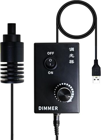Microsope Light LED Coaxial Illuminator Adjustable Spot Light for Optic Microscope Industrial (Pure White, 8mm) in Kuwait