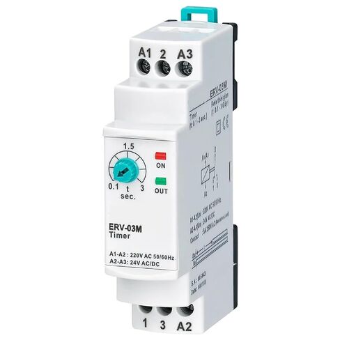 ERV-XXM Off Delay Time Relay Electronic Adjustable (ERV-12M 0.1-12sec. 110VAC 24DC) in Kuwait