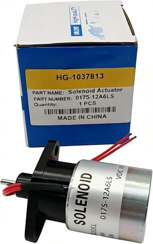 12V Stop Solenoid Actuator 0175-12A6LS SA-4828-12 017512A6LS SA482812 Fikowjs Compatible with Kubota V3300 Engine in Kuwait
