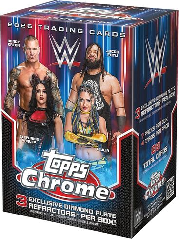 2026 Topps Chrome WWE - مختوم من المصنع - صندوق القيمة in Kuwait