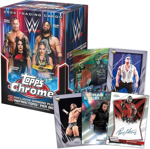 2026 Topps Chrome WWE - مختوم من المصنع - صندوق القيمة in Kuwait
