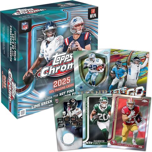 كرة قدم Topps Chrome 2025 - مختومة من المصنع - صندوق ضخم in Kuwait
