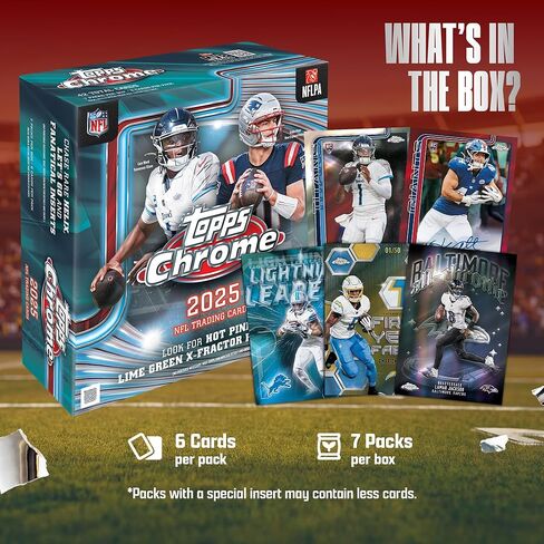 كرة قدم Topps Chrome 2025 - مختومة من المصنع - صندوق ضخم in Kuwait