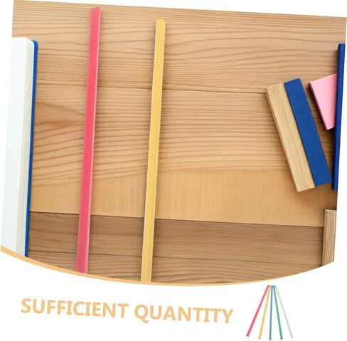 Angoily 40pcs A4 Plastic Binding Bars with 1.2cm Solid Spine Clips, Multi-Color Bookbinding Strips for Office Document Report Covers, School and Study Binding Supplies in Kuwait