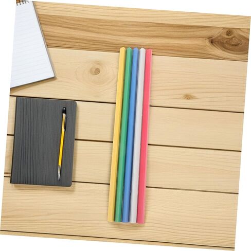 Angoily 40pcs A4 Plastic Binding Bars with 1.2cm Solid Spine Clips, Multi-Color Bookbinding Strips for Office Document Report Covers, School and Study Binding Supplies in Kuwait