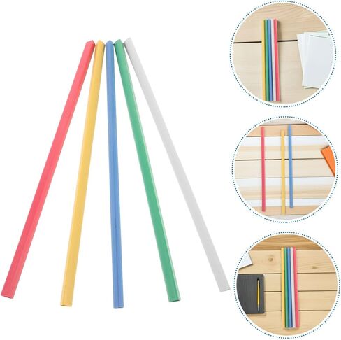 Angoily 40pcs A4 Plastic Binding Bars with 1.2cm Solid Spine Clips, Multi-Color Bookbinding Strips for Office Document Report Covers, School and Study Binding Supplies in Kuwait