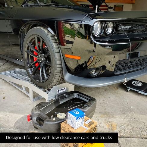 Titan Ramps Low Profile Aluminum Car Ramps Pair 3,000 LB Capacity for Oil Change in Kuwait