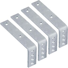 4 Pack Boat Trailer Fender Mounting Bracket, 7-1/2" x 4" L Shaped Fender Protectors, Hot-Dip Galvanized, 1/4" Thick in Kuwait