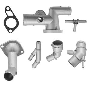 7Pcs Thermostat Housing Cover 06A121133J Compatible with Golf MK4 Compatible with Jetta 1.8T TT 2000-2005 1J0121087C in Kuwait
