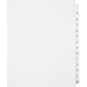 Exhibitindexes® علامات تبويب المعروضات AAAAAA-ZZZZZZ فواصل (6A-6Z) in Kuwait