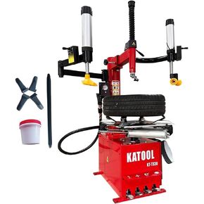 KATOOL 2.0HP Double Assist Arm Tire Changer with Balancer Machine Combo with Bead Blaster Tire Changer Machine Tire Machine, Outside Clamp 12"-24", Inside Clamp 14"–26", φ8 Inch Cylinder (47*39*34) in Kuwait