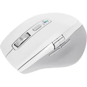 INFINMIND Wireless Computer Bluetooth Mouse with Smart Flying Scroll, Thumb Scroll Ergonomic Mice, Silent 3 Devices Mouse for Windows/Mac OS/Chrome/Linux/Android(White) in Kuwait