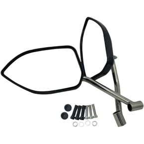 Adjustable Rear View Side Mirror Compatible With Motorcycle Street Bike Scooter Chopper 8MM 10MM in Kuwait