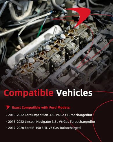 Fordnova Engine Valve Cover Kit w/Gasket Left Right for 2017-2020 Ford F150 3.5L Replace# HL3Z-6582-G HL3Z-6582-F in Kuwait
