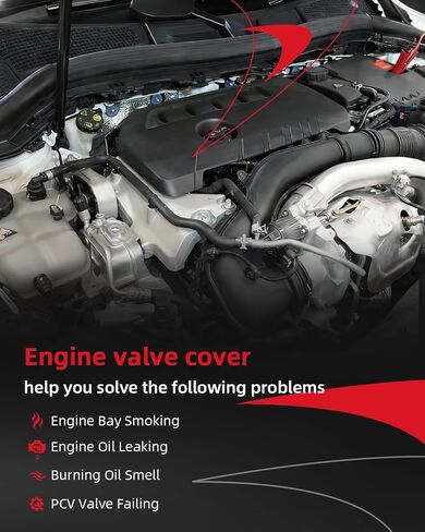 Fordnova Engine Valve Cover Kit w/Gasket Left Right for 2017-2020 Ford F150 3.5L Replace# HL3Z-6582-G HL3Z-6582-F in Kuwait