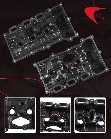 Fordnova Engine Valve Cover Kit w/Gasket Left Right for 2017-2020 Ford F150 3.5L Replace# HL3Z-6582-G HL3Z-6582-F in Kuwait