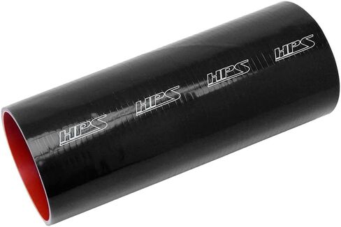 HPS HTST-600-BLK خرطوم توصيل أنبوبي مقوى من السيليكون بدرجة حرارة عالية 4 طبقات، أقصى ضغط 15 رطل لكل بوصة مربعة، طول 12 بوصة، معرف 6 بوصة، أسود in Saudi Arabia