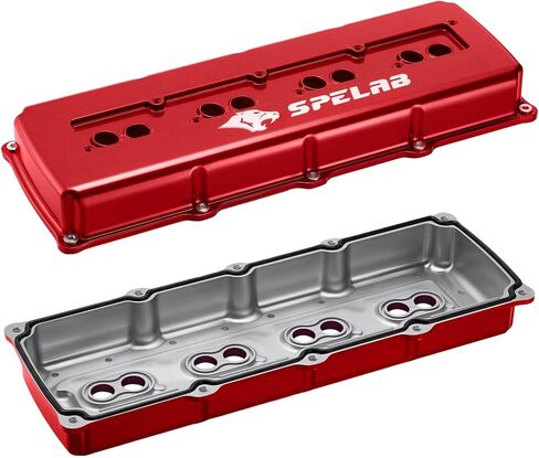 غطاء صمام هيمي SPELAB متوافق مع محرك Hemi Gen III 2003-2020 5.7/6.1/6.4 من الألومنيوم المصبوب باللون الفضي in Kuwait