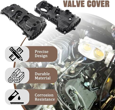 مجموعة غطاء صمام ألومنيوم مع حشية ومسامير متوافقة مع F/ord F-150 Expedition Transit 150 250 350 Lincoln Navigator 3.5L V6 2013-2023، استبدل BL3E6K273CB DL3E6K271FA in Kuwait