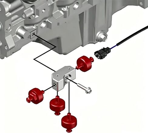 مجموعة أدوات نقل مستشعر الطرق مع حزام نقل التمديد 47 بوصة مناسب لمحركات دعامة مستشعر الطرق LS Gen 3 LS1 LM7 LR4 LQ4 LS6 L59 LQ9 LM4 L33 تتضمن الألومنيوم الخام من جانب السائق والراكب in Kuwait