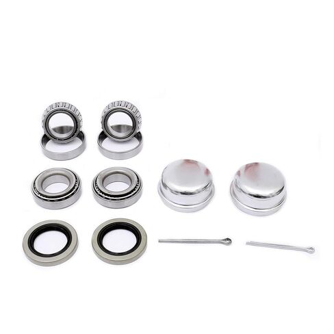 FKG Trailer Bearing Repair Kits fit for 1-1/16" Axles 2,000-2,200 lb Trailer Axles with Straight Spindles, Set of 2 in Kuwait