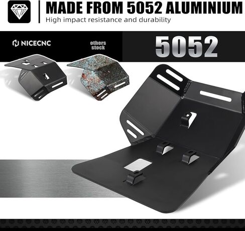 NICECNC لوحة انزلاقية سوداء لحماية هيكل المحرك متوافقة مع سوزوكي DRZ400/DRZ400E/DRZ400S/DRZ400SM 2000 2001 2002 2003-2020 2021 2022 2023 2024 انظر الإعداد in Kuwait