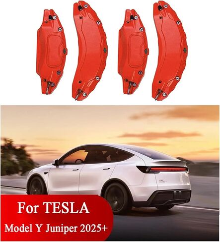 أغطية فرجار الفرامل، متوافقة مع ملحقات Tesla Model Y Juniper 2025 2026 مع مجموعة من 4 ملصقات (لا تناسب RWD المصنوعة في برلين، والبعض الآخر مناسب) (أخضر) in Kuwait