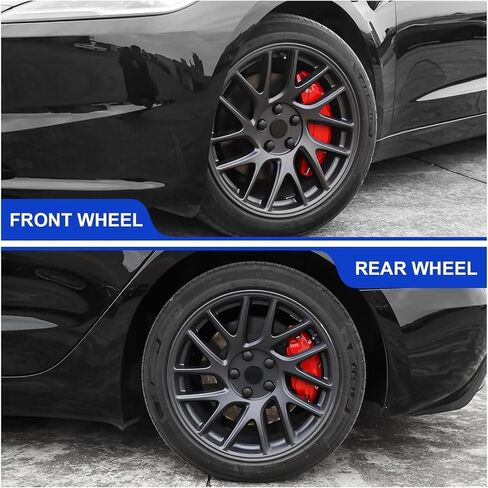 أغطية فرجار الفرامل، متوافقة مع ملحقات Tesla Model Y Juniper 2025 2026 مع مجموعة من 4 ملصقات (لا تناسب RWD المصنوعة في برلين، والبعض الآخر مناسب) (أخضر) in Kuwait