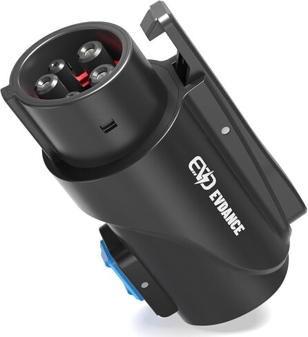 EVDANCE NACS to J1772 Charging Adapter - Max 80 Amp & 250V J1772 EV Adapter Compatible with Tesla High Powered Connectors Destination Chargers and Mobile Connectors (Black) in Saudi Arabia