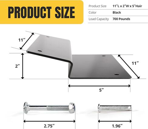 مجموعة MaxxHaul 51200 Steel Ramp Top Kit - قم بإنشاء المنحدرات الخاصة بك بسرعة باستخدام ألواح مقاس 2 × 12 بوصة لتحميل دراجة نارية ATV ومعدات العشب بأمان داخل وخارج سيارتك in Kuwait