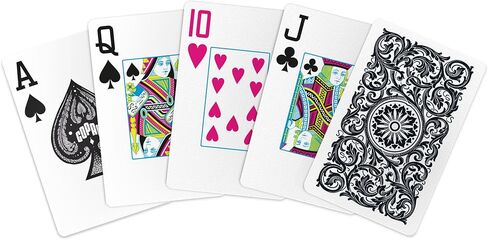 Copag Elite 100% Plastic Playing Cards - Bridge Size (Narrow) Jumbo Index Value 12 Pack in Kuwait