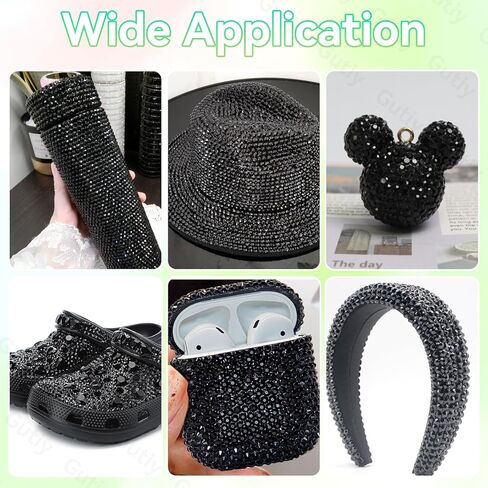 21000Pcs Black Rhinestones for Bedazzling Kit, Mix Sizes Jelly Bedazzling Resin Gems, Black Gems Bedazzling for Crafting, Flatback Resin Rhinestones for Craft DIY Face Makeup in Saudi Arabia