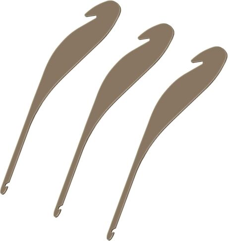 Solsew 3 قطع خطاف خيوط مزدوج الأطراف أداة خطاف بلاستيكية لوشاح السترة والحرف اليدوية المنسوجة in Kuwait