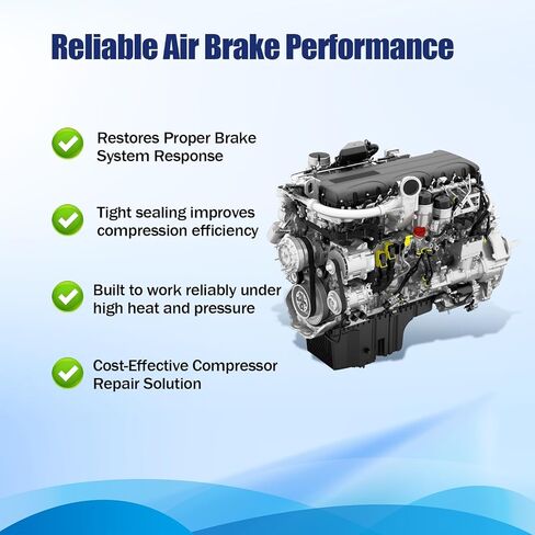 2121411 Air Brake Compressor Cylinder Head Compatible with Paccar MX13 MX11 Single Piston Air Compressor Cylinder Head Replace# 2139800 2121412 9122180010 9122180000 9122180020 in Kuwait