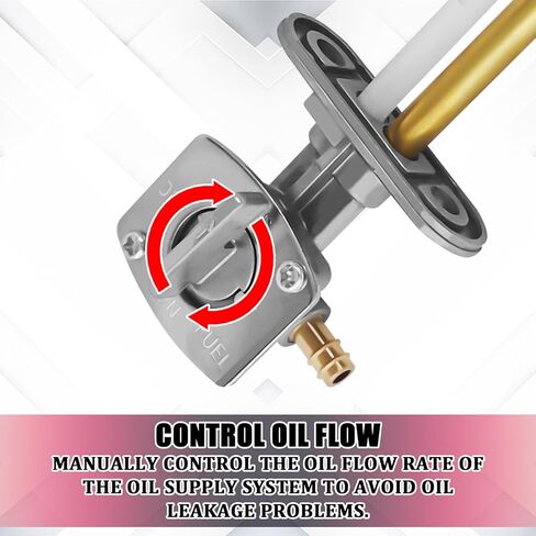 Fuel Petcock Shutoff Valve Kit for Yamaha, Fuel Gas Tank Shut-Off Switch Petcock Valve Assembly with Gasket & Filter Tube Fits for YFM YFZ LTZ DRZ Raptor Grizzly Suzuki Kawasaki Motorcycle ATV in Kuwait