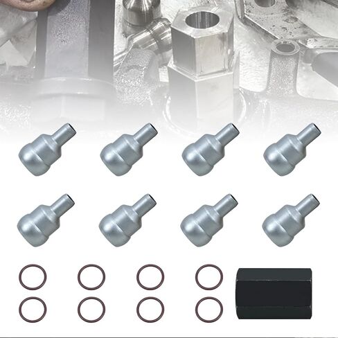طقم إصلاح أنبوب الكرة الحديدية ذو الضغط العالي من RYANSTAR مع حلقات O متوافقة مع محرك الديزل Ford 6.0L Powerstroke 2003-2007 in Kuwait