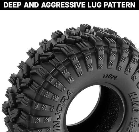 إطارات INJORA 40 * 15 مم 0.7 بوصة King Trekker لـ 1/30 محوري SCX30 (T7024) in Kuwait