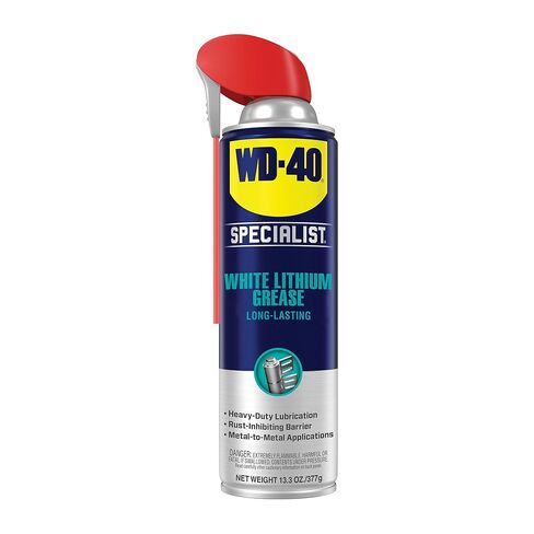 WD-40 Specialist® شحم الليثيوم الأبيض، شحم شديد التحمل للهيكل والتعليق، المعدات الثقيلة، القوة الصناعية للسيارات والبناء والصناعة، علبة أكبر، 13.3 أونصة [6 عبوات] in Kuwait
