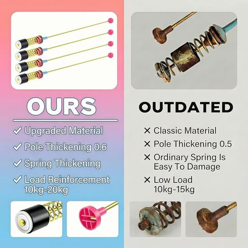 Upgraded DC97-16350U DC97-16350T Washer Suspension Rods Kit for Samsung Top Load Washer – Heavy Duty Stainless Steel & Enhanced Spring, Fits WA50R / WA45T / WA45H / WA45N Series (4 PCS) in Kuwait