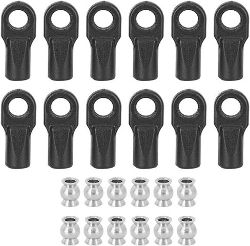 Fydun RC Rod Ends with Hollow Balls, 12pcs 1/10 E RC Car - Parts & Accessories in Kuwait