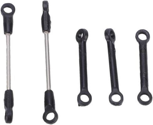 AMONIDA RC Helicopter Connecting Rod Group Durable Smooth for C032 UH-1 C138 Pro Helicopters Plastic Metal 5pcs Replace Parts (Black) in Kuwait
