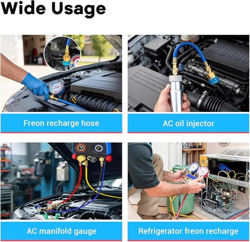 R1234YF Adapter Kit R1234YF to R134A Quick Coupler R1234YF Refrigerant Recharge Kit High/Low Side Connector Conversion Kit for Car A/C System Evacuation Recharging in Kuwait
