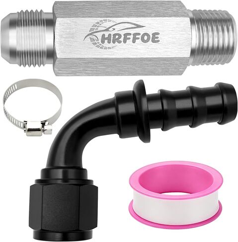 Upgraded Top Heater Hose Compatible with Dodge Ram 6.7L Cummins 2007.5+, 10AN Push Lock Fitting, Quick Disconnect Delete, Replace 52014739AG 55056711AC 55056966AA 68005253AA in Saudi Arabia