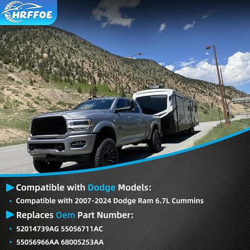 Upgraded Top Heater Hose Compatible with Dodge Ram 6.7L Cummins 2007.5+, 10AN Push Lock Fitting, Quick Disconnect Delete, Replace 52014739AG 55056711AC 55056966AA 68005253AA in Saudi Arabia