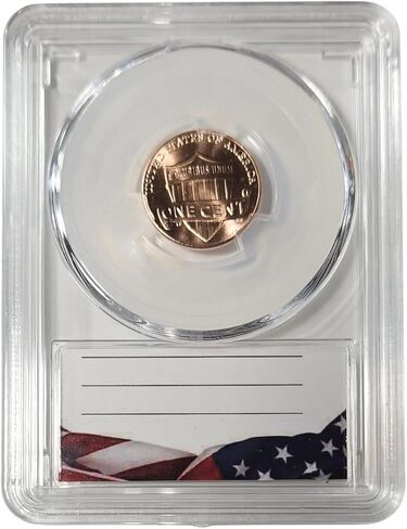 2025 P & D Lincoln Shield Cent, 2 Coin Set, Last Year of Issue, Uncirculated in Acrylic Slab in Kuwait