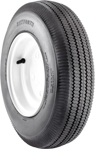 Airloc Sawtooth Rib جزازة العشب وجرار الحدائق إطار لجميع المواسم -340/300-5 نطاق تحميل 340/300/5 4 طبقات BSW جدار جانبي أسود in Kuwait