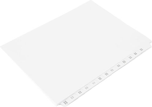 Exhibitindexes® علامات تبويب المعروضات AAAAAA-ZZZZZZ فواصل (6A-6Z) in Kuwait