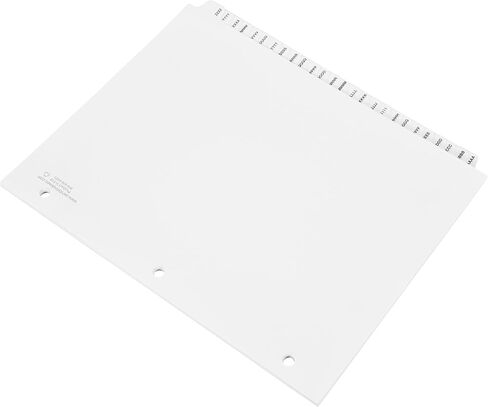 فواصل المعروضات من Exhibitindexes® AAAA-ZZZZ (4A-4Z) - علامات تبويب جريئة على طراز AVE مثقوبة بثلاث فتحات - مصنوعة في الولايات المتحدة الأمريكية بحجم حرف in Kuwait
