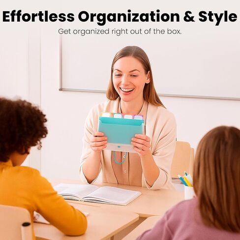 Yoobi Index Legal Dividers Card Holder Set 3x5 – Pack of 4 with Storage Cases & Tab Dividers – Holds 100 Cards Each – Colorful Note Card Organizer for Students, Teachers & Office Use in Kuwait